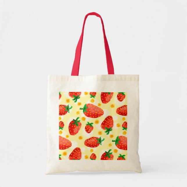 Tote Bag Fraises et baies éclairées (Devant)