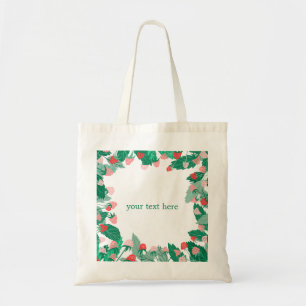 Tote Bag Framboise Patch Cute Coloré Berries CUSTOM Cadre