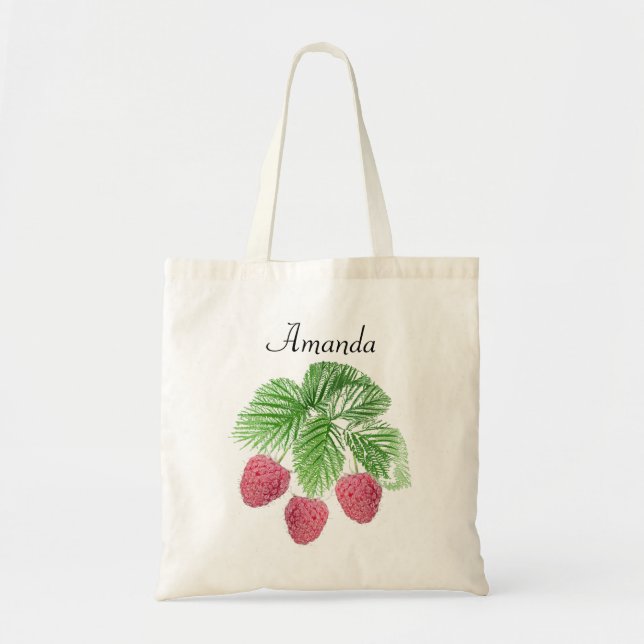 Tote Bag Framboises rouges (Devant)
