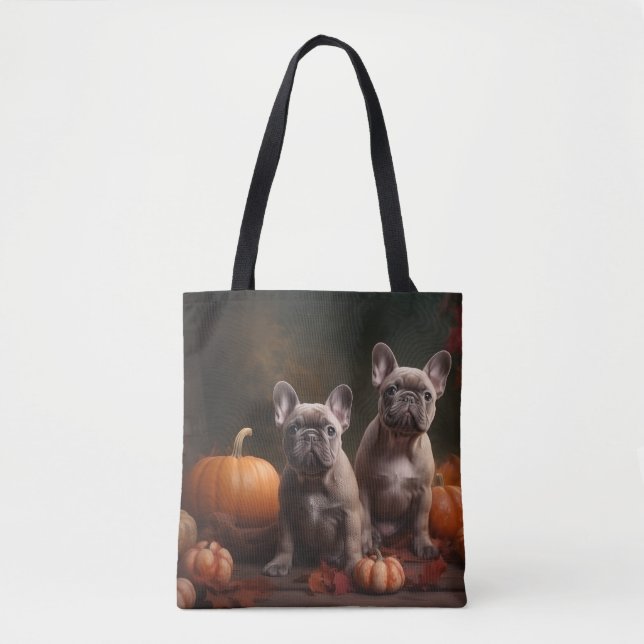 Tote Bag Français Chien Chien Chien Chien Chien Puppy Autom (Devant)