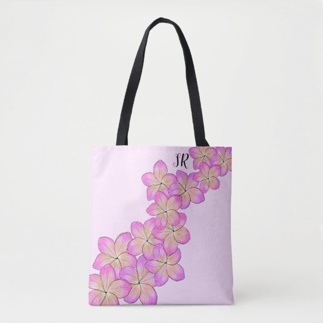 Tote Bag Frangipani Personnalisé (Devant)