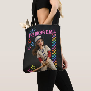Tote Bag Frappe donc cette balle, drôle de visage de poupée