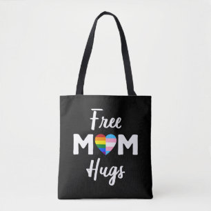 Tote Bag Free Mom Hugs II - Arc-en-ciel Fierté Gay Trans