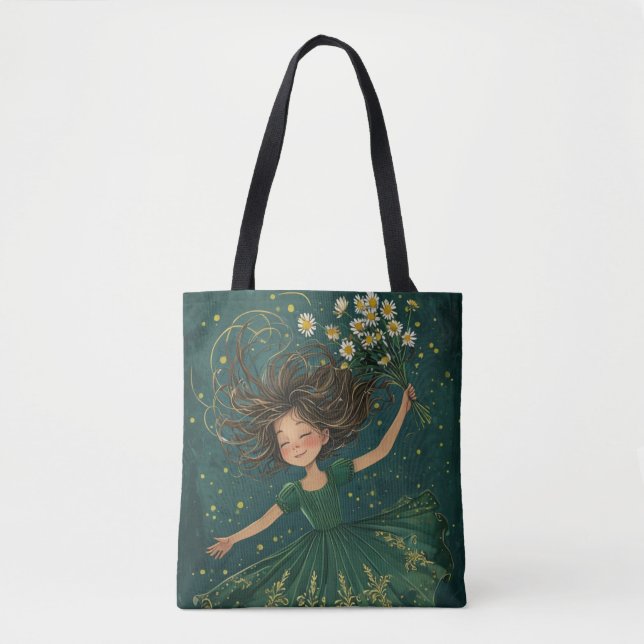 Tote Bag Free Spirit Girl Fourre-tout (Devant)