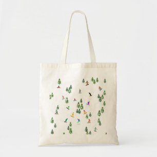 Tote Bag Freeride Snowboarder Illustration de snowboard