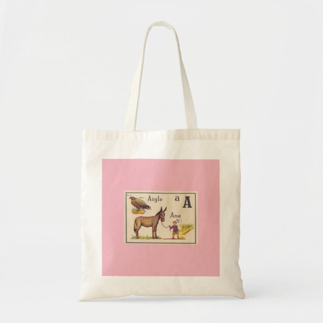 Tote Bag FRENCH ALPHABET ILLUSTRATION (Front)