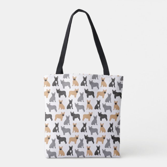 Tote Bag French Bulldog - Choisissez votre couleur ! (Dos)