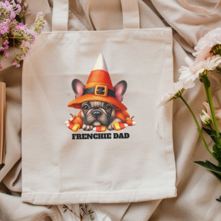 Tote Bag French Bulldog Cute Halloween Candy Costume