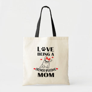 Tote Bag French Bulldog Mom Puppy Amoureux des chiens Fur M