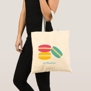 Tote Bag French macaron colorful cakes