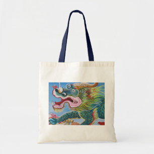 Tote Bag Fresque chinoise Foo Dog / Lion Guardian