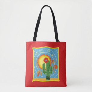 Tote Bag Frida Kahlo Cactus Graphic