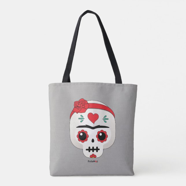 Tote Bag Frida Kahlo | FridaMoji - Sugar Skull (Dos)