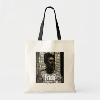 Tote Bag Frida Kahlo Lettering Portrait