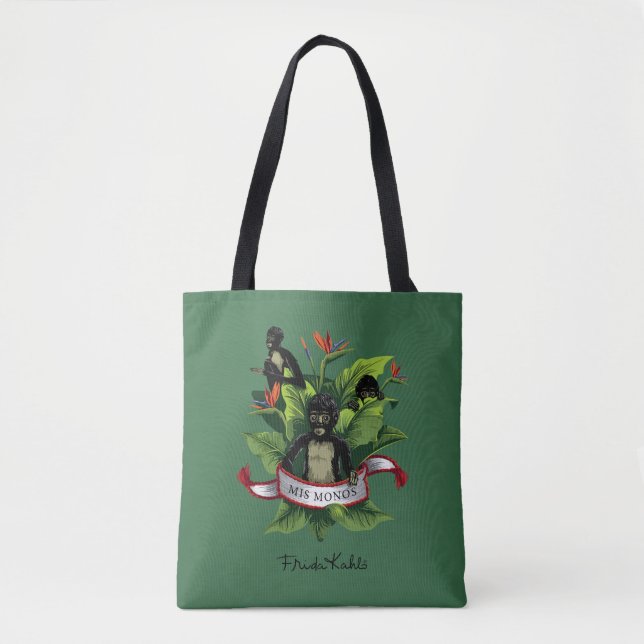 Tote Bag Frida Kahlo | mis Monos (Devant)