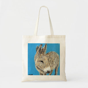 Tote Bag Friendly Donkey Painting