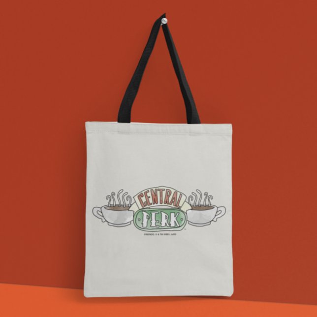 Tote Bag FRIENDS™| Logo Central Perk Watercolor (Créateur téléchargé)
