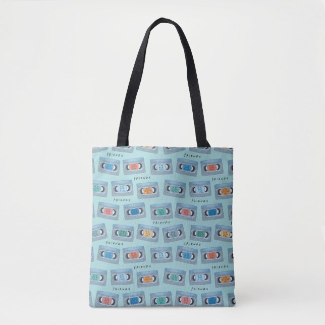 Tote Bag FRIENDS™ | The One With Video Tape Pattern (Devant)
