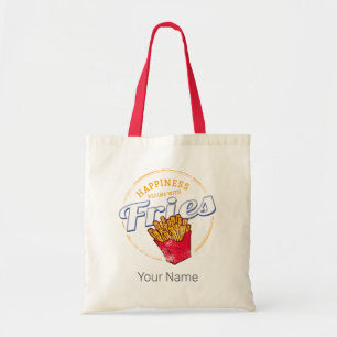 Tote Bag Fries Chips Snack Pomme de terre Vintage ou frites