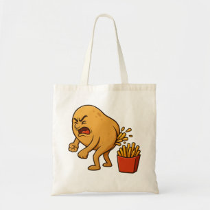 Tote Bag Frites Françaises qui Défèquent Drôles de Frites
