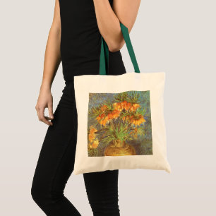 Tote Bag Fritillaires dans un vase de cuivre par Vincent va