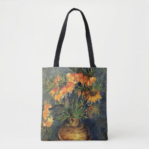 Tote Bag Fritillaires dans un vase de cuivre par Vincent va