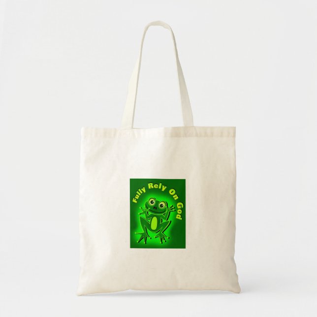 Tote Bag FROG Pleinement confiance en Dieu (Devant)