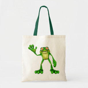 Tote Bag Froggie la chouette grenouille à caricatures
