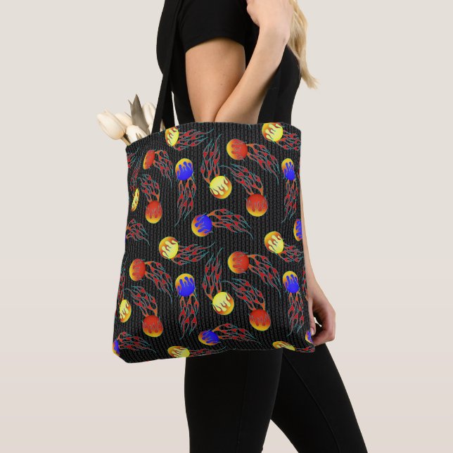 Tote Bag Frolf - Flaming Disk Golf (De près)