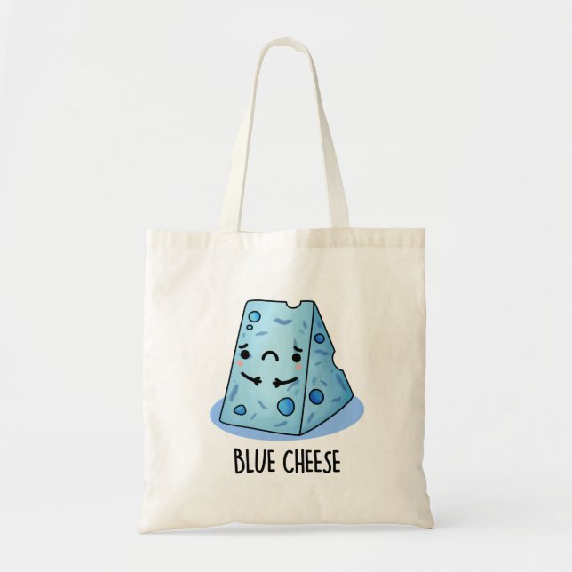 Tote Bag Fromage Bleu Drôle Pun Triste (Devant)