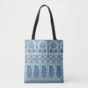 Tote Bag Frontière asiatique de Paisley : Design traditionn