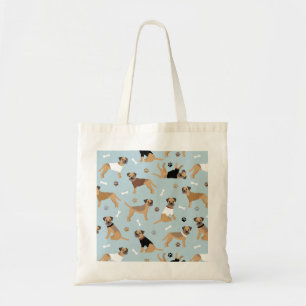 Tote Bag Frontière des os et des pattes du Terrier