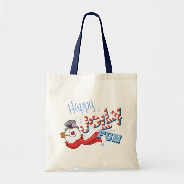 Tote Bag Frosty the Snowman™ | Joyeux Jolly Fun (Devant)