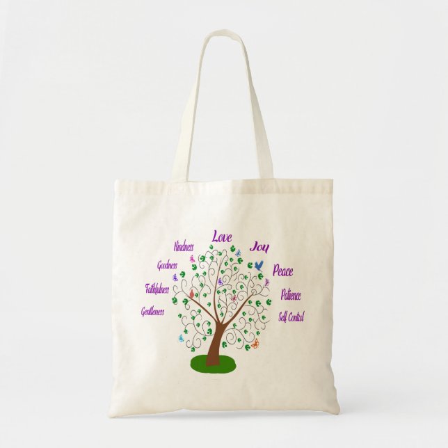 Tote Bag Fruit de l'arbre d'esprit (Devant)