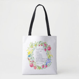 Tote Bag Fruit Of Spirit Aquarelle Artwork