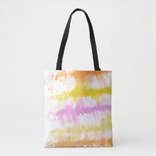 Tote Bag Fruit rose Pastel Aquarelle Paint Splash