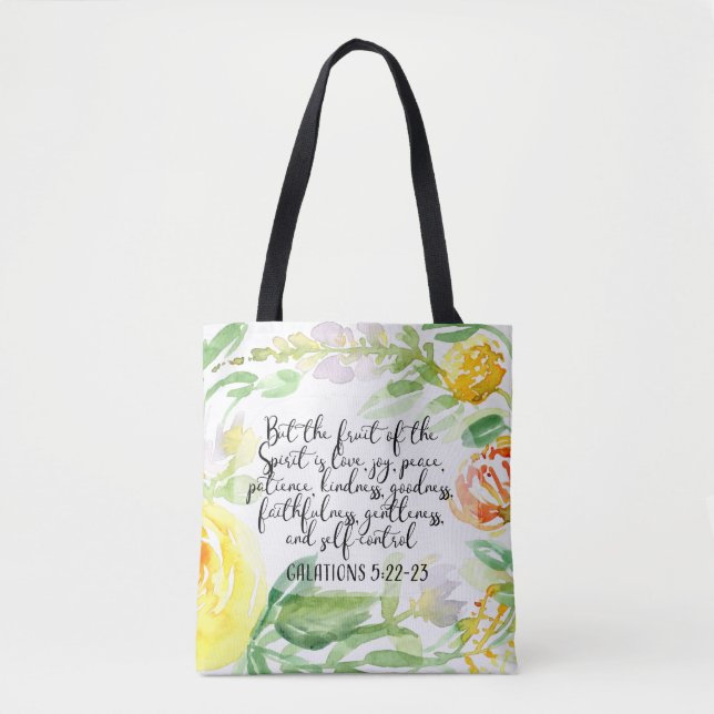 Tote Bag Fruits de l'esprit | Art chrétien (Devant)