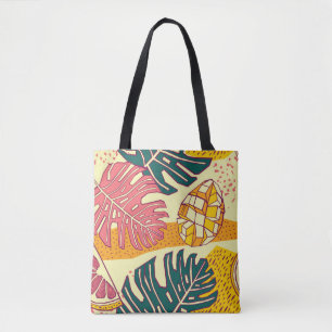 Tote Bag Fruits tropicaux, design motif