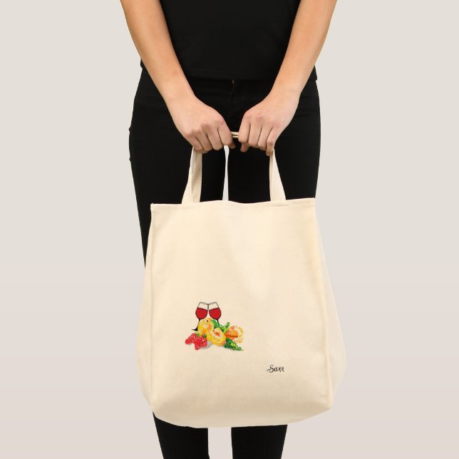 Tote Bag  : Fruits & Wine (Front (Product))
