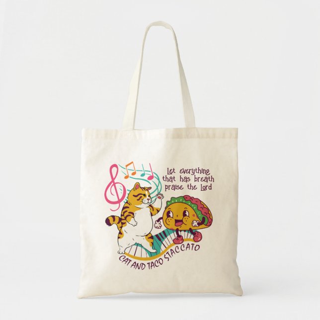 Tote Bag Fun CAT TACO STACCATO Christian (Devant)