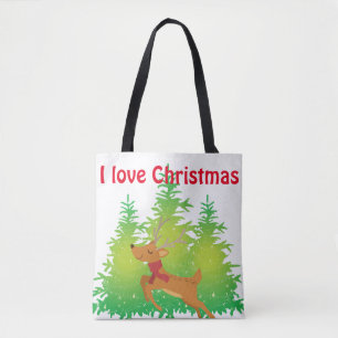 Tote Bag Fun Christmas Reindee thème