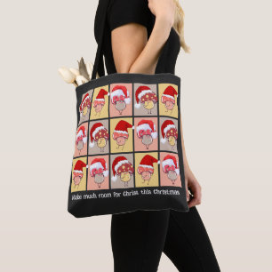 Tote Bag Fun FAIRE BEAUCOUP DE PLACE POUR CHRIST Christmas 