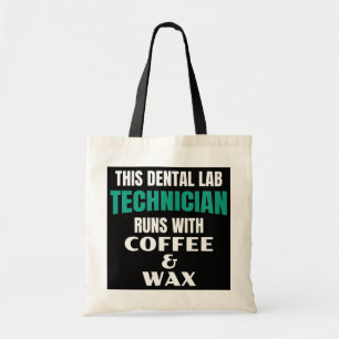 Tote Bag Funky Dental Lab Technicien Café Et Cire