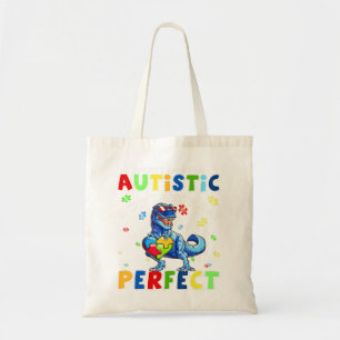 Tote Bag Funny Autism cite "La société dit que je suis auti