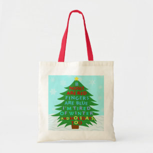 Tote Bag Funny Bah Humbug Poème de Noël