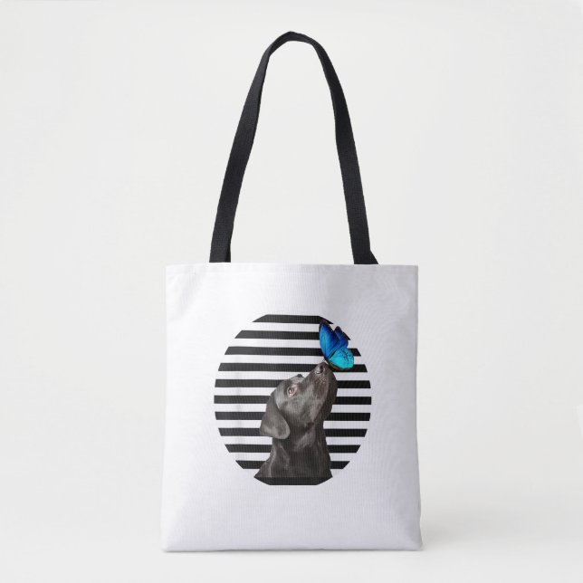 Tote Bag Funny Black Labrador Retriever Lab Chien Propriéta (Devant)