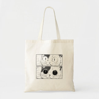 Tote Bag Funny Cat Design