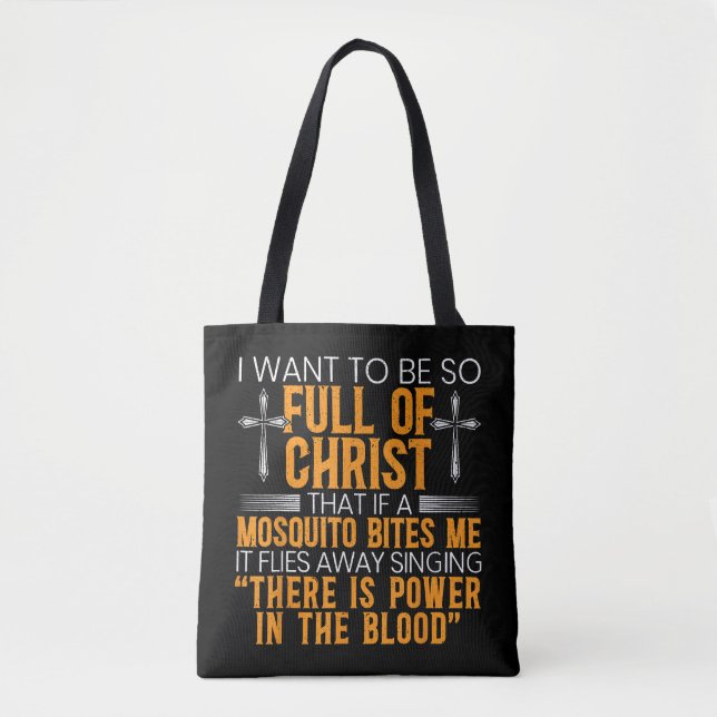Tote Bag Funny Christian Religious Servant of God Faithful (Devant)