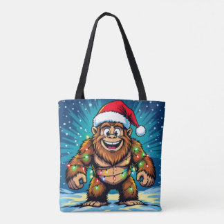 Tote Bag Funny Christmas Bigfoot  