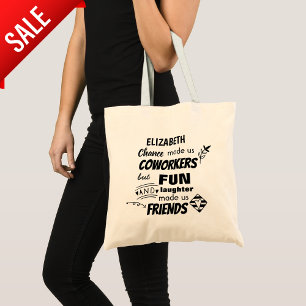 Tote Bag Funny COWORKER Quitter Goodluck Adieu ami